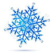 watercolor snowflake N19