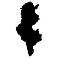 vector map of Tunisia