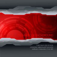 Vector futuristic technical background N2