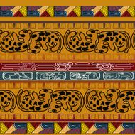 Seamless ethnic texture with leopard