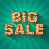 Fire hot sale text on a red background Vector design
