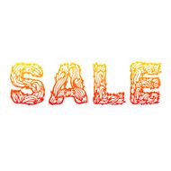 Fire hot sale text on a red background Vector design N3