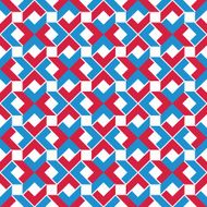Colorful ethnic geometric art seamless pattern vector