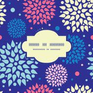 Vector colorful bursts frame seamless pattern background