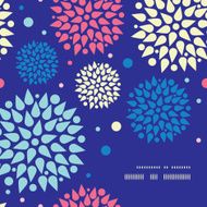 Vector colorful bursts frame corner pattern background