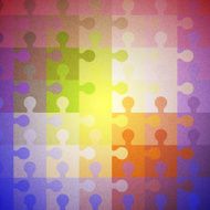 Abstract color background of puzzles