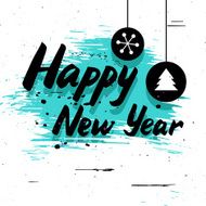 Happy New Year grunge card