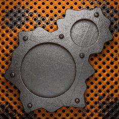 Old metal background N595