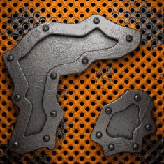 Old metal background N597