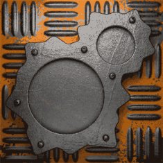 Old metal background N639