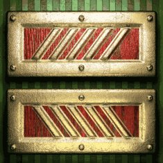gold on green background N232