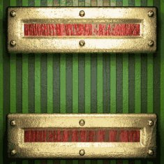gold on green background N234