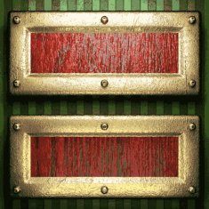 gold on green background N238