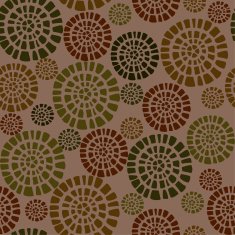 Ethnic seamless round retro pattern