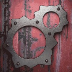 Old metal background N684