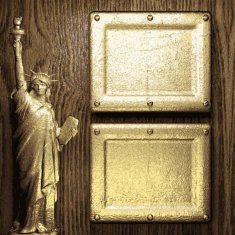 gold and wood background N475