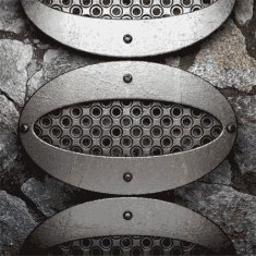 metal and stone background N94