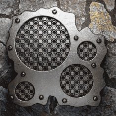 metal and stone background N108