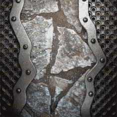 metal and stone background N114