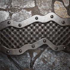 metal and stone background N115