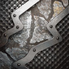 metal and stone background N116