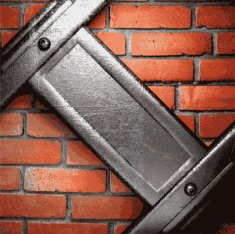 metal and brick background N89