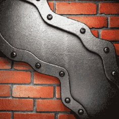metal and brick background N102