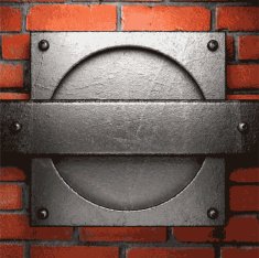 metal and brick background N108