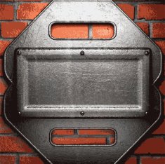 metal and brick background N114