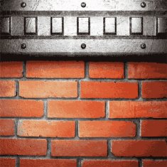 metal and brick background N124