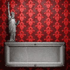 metal on red background N64