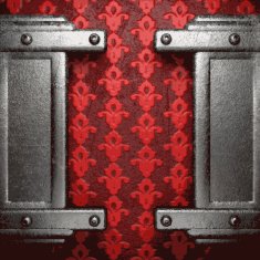 metal on red background N75