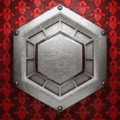 metal on red background N109