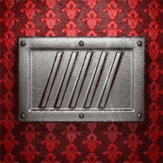 metal on red background N117
