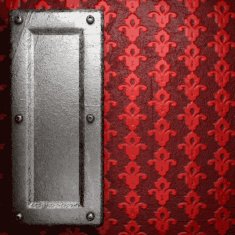 metal on red background N122