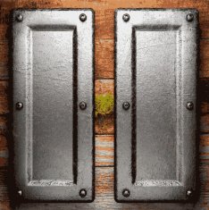 metal and wood background N149