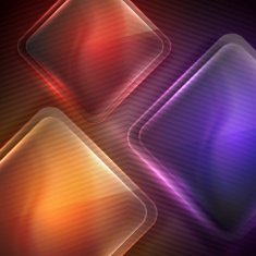 abstract background with transparent glass squares