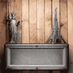 metal and wood background N154