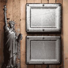 metal and wood background N160
