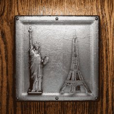 metal and wood background N214