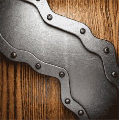 metal and wood background N238