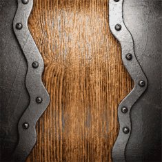 metal and wood background N240