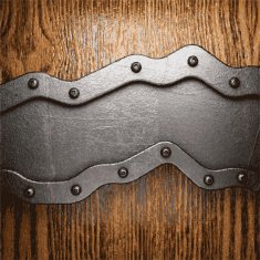 metal and wood background N242