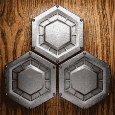 metal and wood background N253