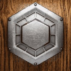 metal and wood background N254