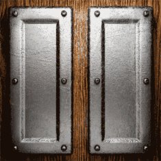 metal and wood background N275