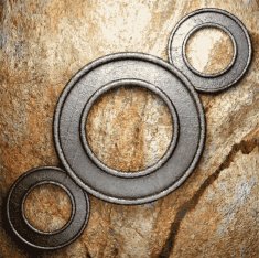 metal and stone background N206