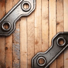 metal and wood background N285