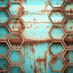 Old metal background N1011