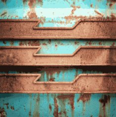 Old metal background N1033